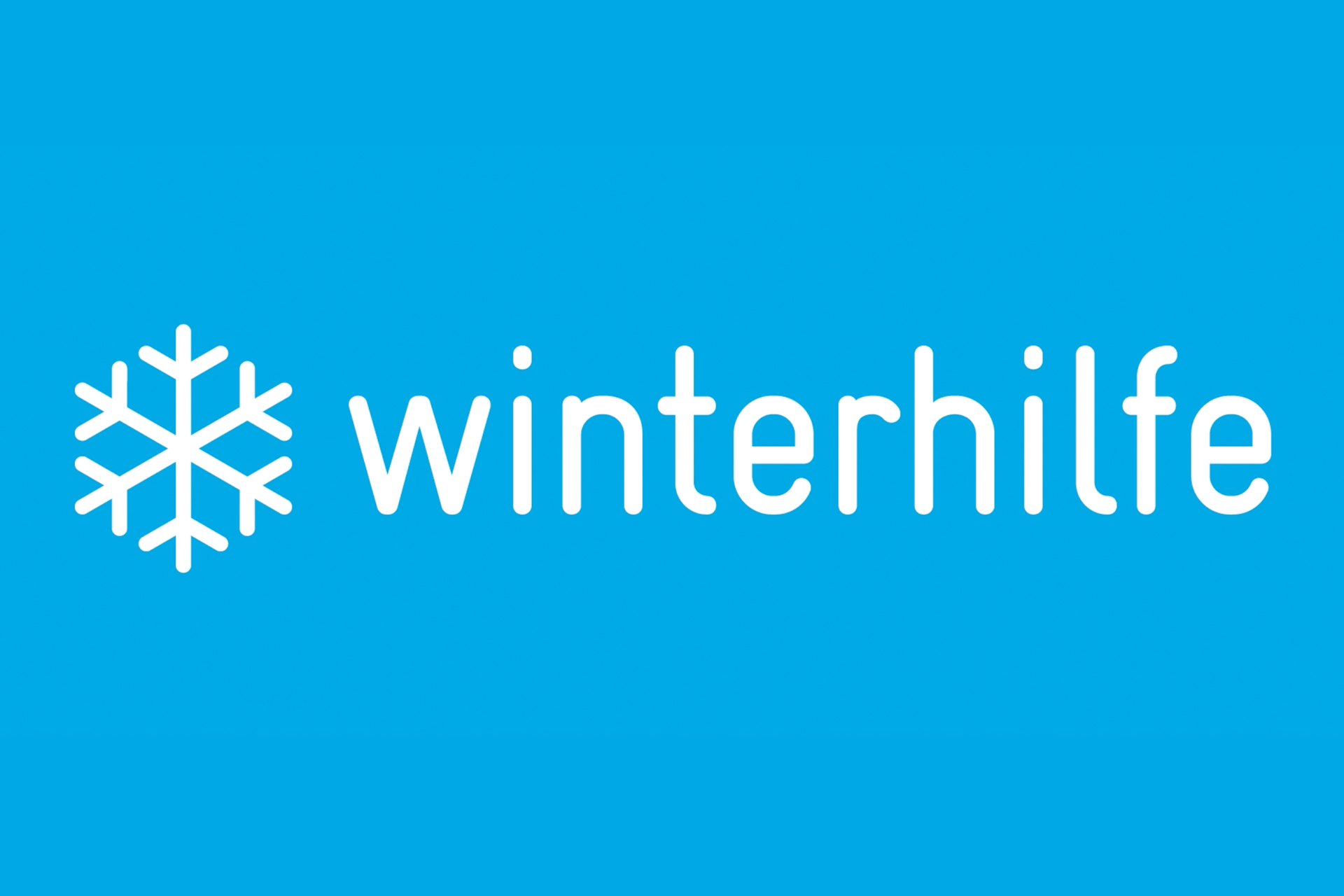 [Translate to En:] Winterhilfe Logo auf Blau